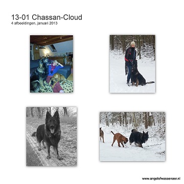 Chassan-Cloud geniet van de sneeuw